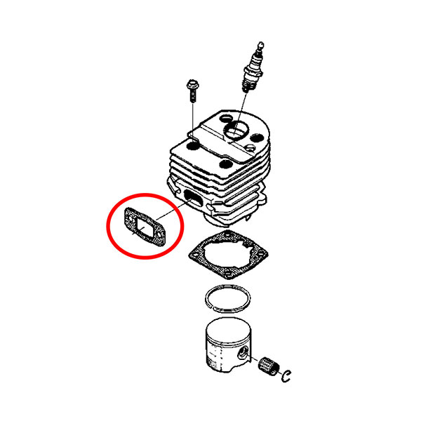 Dihtung auspuha H 50 51 55 Al THORP