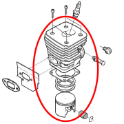 Cilindar sa klipom H 395 fi 56 mm THORP