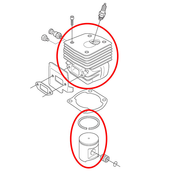 Cilindar sa klipom H 365 Jonsered 2165 fi 48 mm novi tip THORP