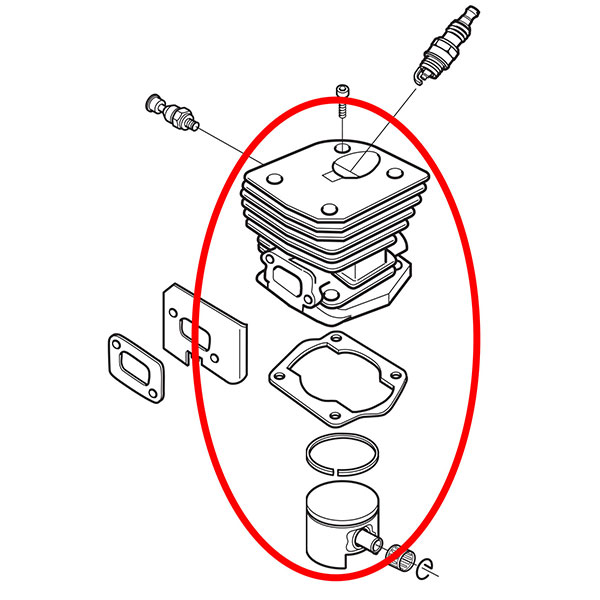 Cilindar sa klipom H 350 fi 44 mm THORP