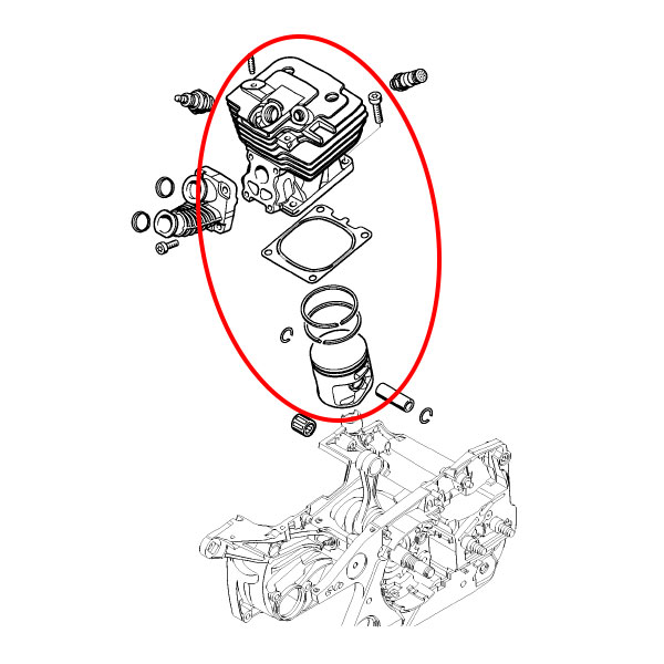 Cilindar sa klipom STIHL MS 441 fi 50 mm China