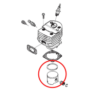 Klip Husqvarna 51 fi 45 mm bolcna 10 mm Meteor