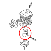 Klip Husqvarna 36 136 137 fi 38 mm bolcna 10 mm AIP