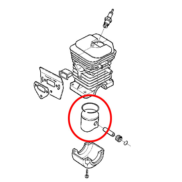 Klip Husqvarna 36 136 137 fi 38 mm bolcna 10 mm AIP