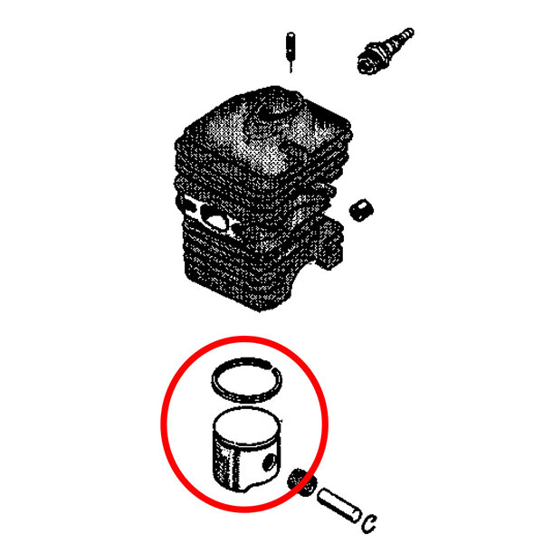 Klip H 40 Jonsered 2041 fi 40 mm bolcna 10 mm AIP