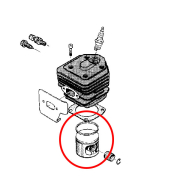 Klip Husqvarna 254 fi 45 mm bolcna 12 mm AIP