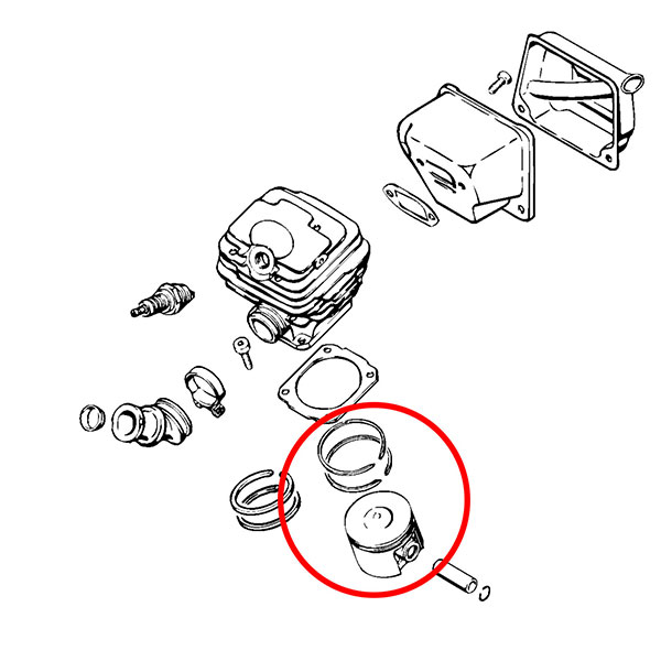 Klip STIHL 028 fi 46 mm bolcna 10 mm AIP