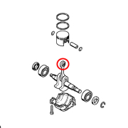 Igličasti ležaj 8x12x10 mm klipnjače gornji S 017 170 INA