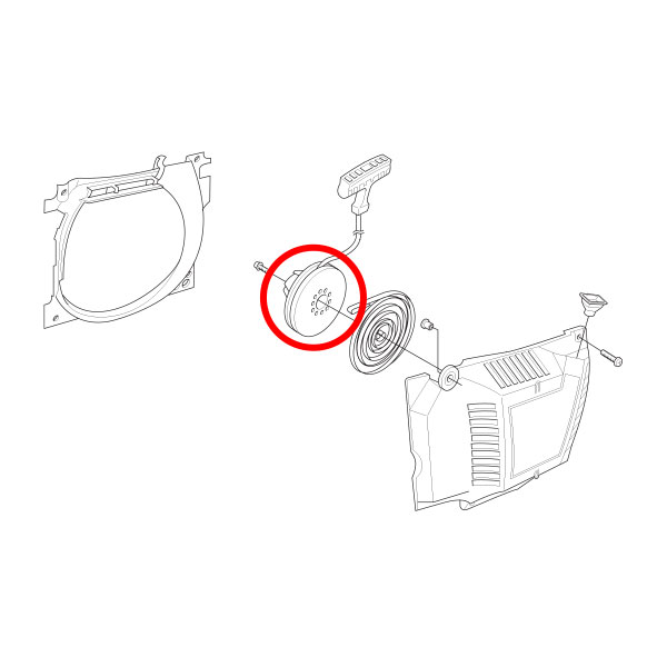 Kotur kanapa Husqvarna 362 365 372 385 THORP