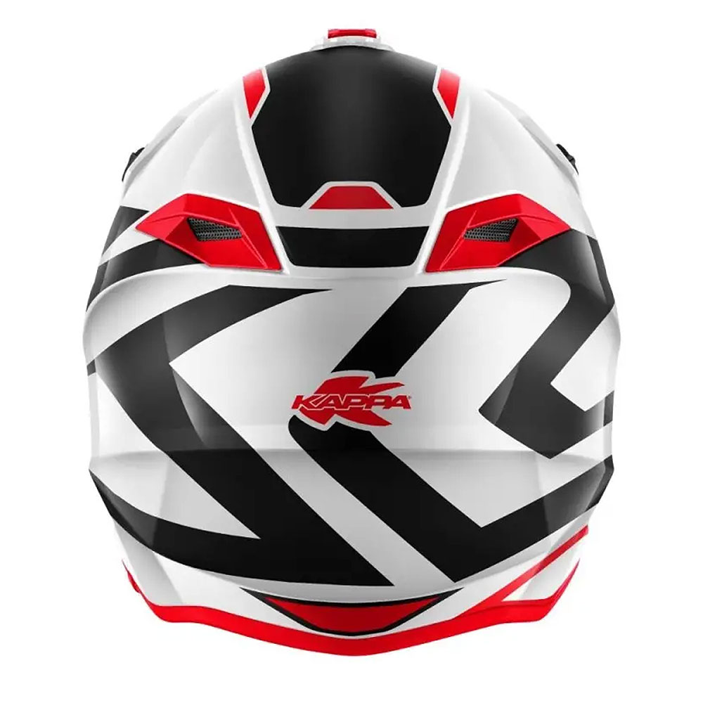 Kaciga Kappa Cross KV49R GREAT belo crno crvena M