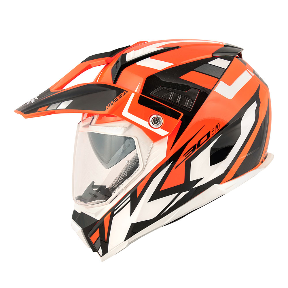 Kaciga Kappa Cross KV30R GRAYER narandžasto crna L