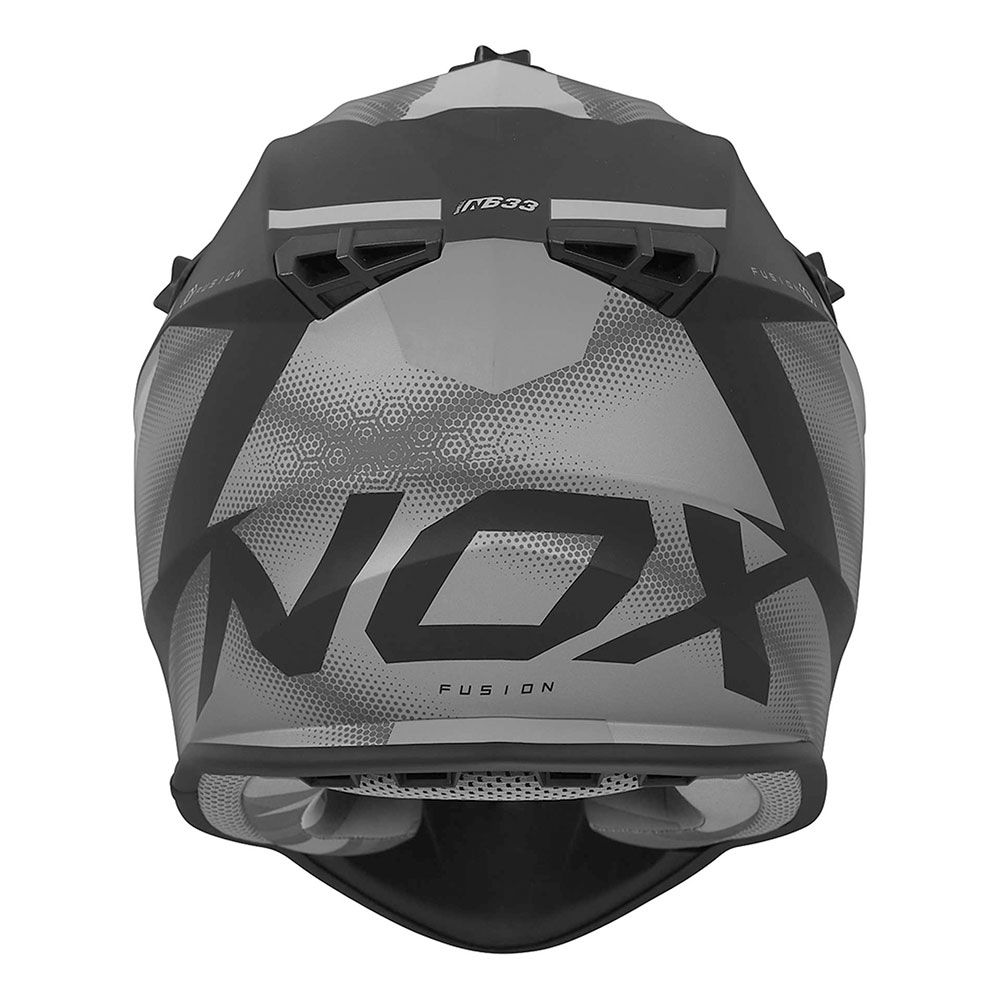 Kaciga NOX Cross N633 FUSION mat crno titanium XL