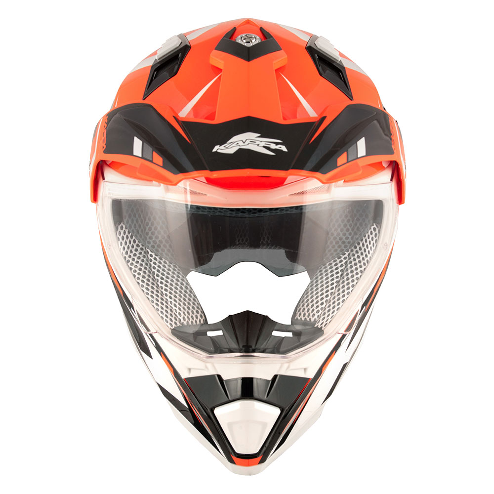 Kaciga Kappa Enduro KV30R GRAYER narandžasto crna