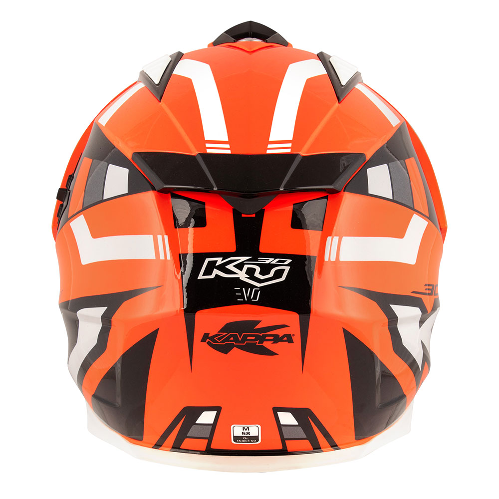 Kaciga Kappa Enduro KV30R GRAYER narandžasto crna