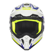 Kaciga NOX Cross N634 GRADIANT žuto plavo bela