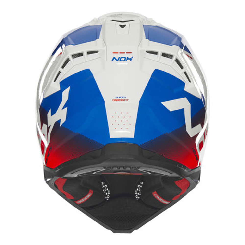 Kaciga NOX Cross N634 GRADIANT crveno plavo bela XL