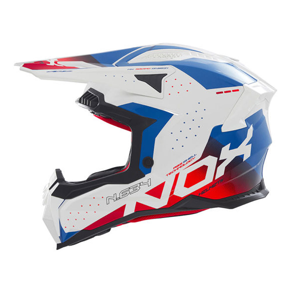 Kaciga NOX Cross N634 GRADIANT crveno plavo bela XL