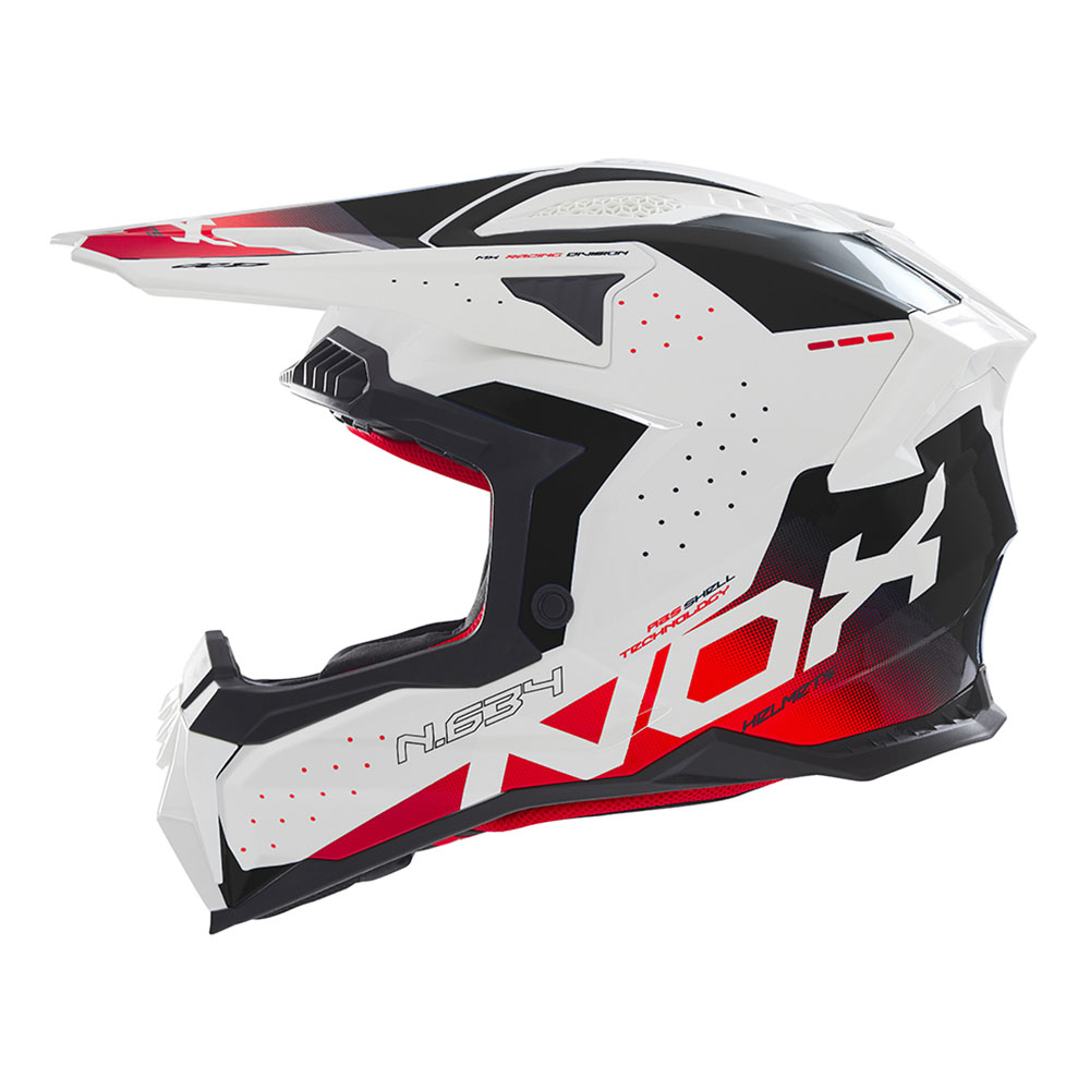 Kaciga NOX Cross N634 GRADIANT crveno bela L