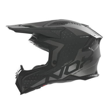 Kaciga NOX Cross N634 GRADIANT srebrno mat crna