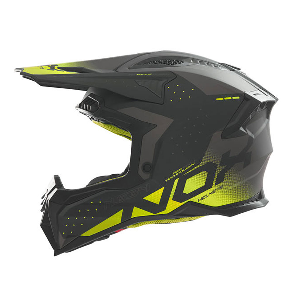 Kaciga NOX Cross N634 GRADIANT žuto mat crna