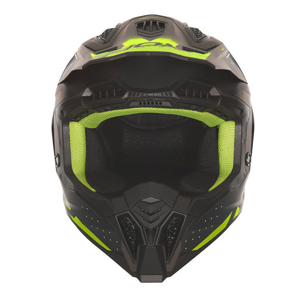 Kaciga NOX Cross N634 GRADIANT žuto mat crna 2XL