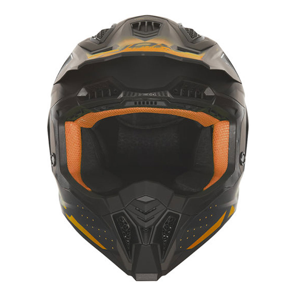 Kaciga NOX Cross N634 GRADIANT narandžasto mat crna L