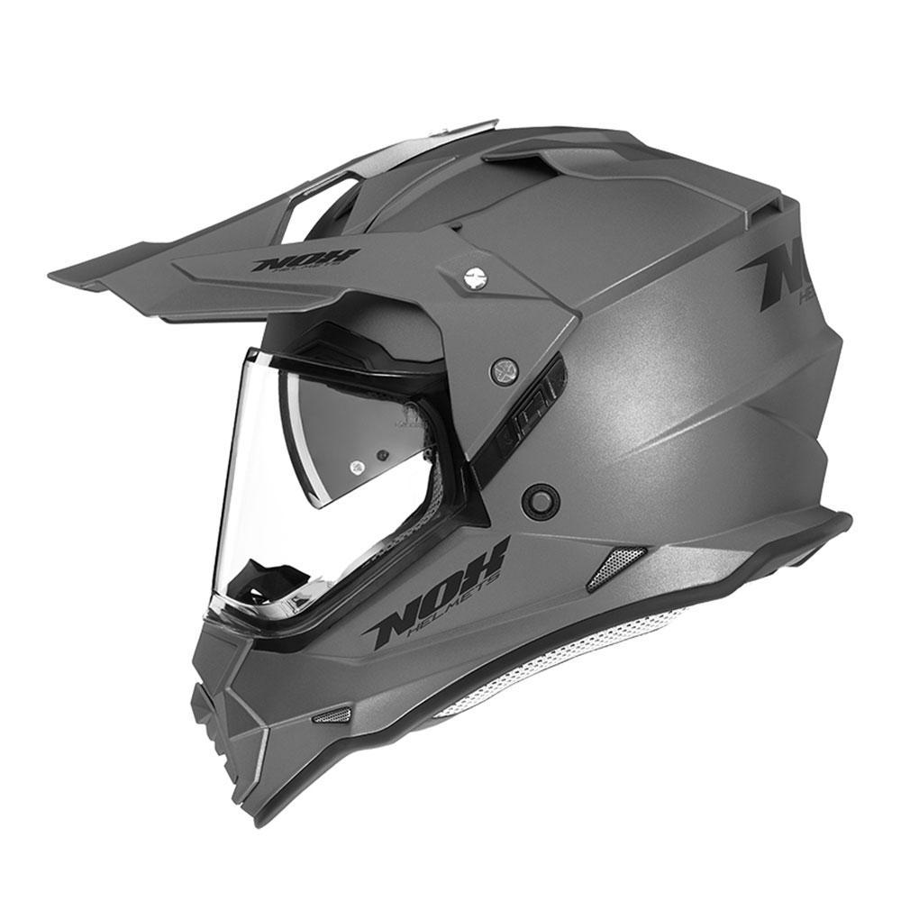 Kaciga NOX Enduro sa vizirom N312 TRAIL mat titanium L