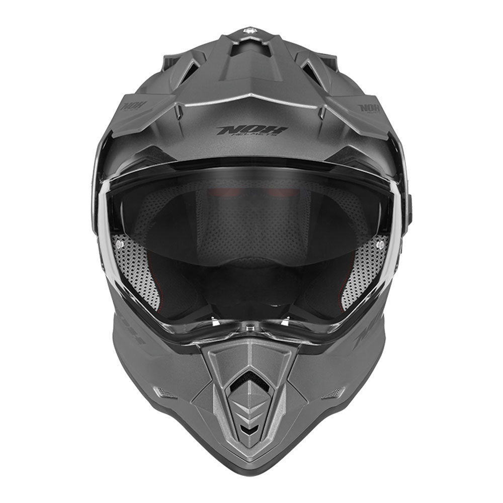 Kaciga NOX Enduro sa vizirom N312 TRAIL mat titanium