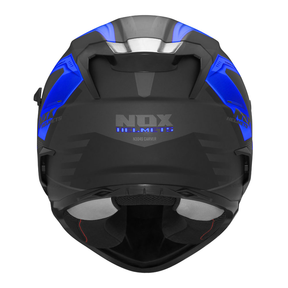 Kaciga NOX Full Face sa naočarima N304 S CARVER MATT BLACK BLUE L