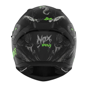 Kaciga NOX Full Face sa naočarima N401 ZUMBI  mat crno zelena