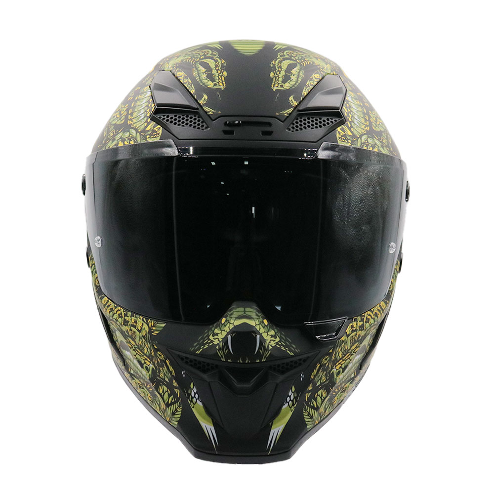 Kaciga NOX EXKLUSIV GOLIATH MYTHOLOGY Full Face zlatna XL