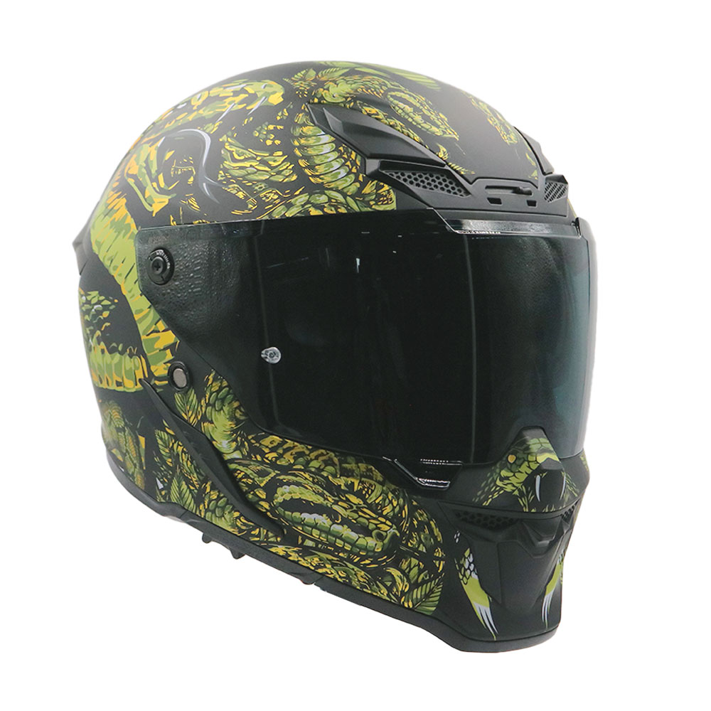 Kaciga NOX EXKLUSIV GOLIATH MYTHOLOGY Full Face zlatna S