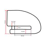 Katanac za disk fi 5.5mm Exantoo