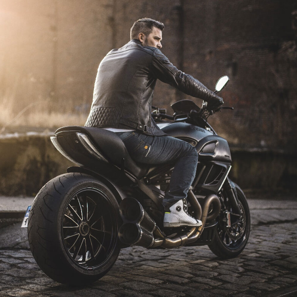 Jakna RUVEN crna kožna XL MODEKA