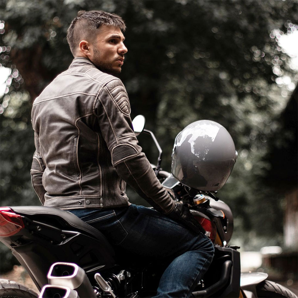 Jakna VINCENT AGED braon kožna MODEKA