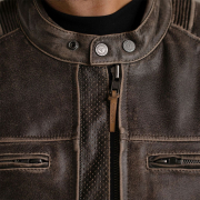 Jakna VINCENT AGED braon kožna MODEKA