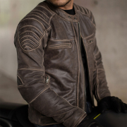 Jakna VINCENT AGED braon kožna MODEKA