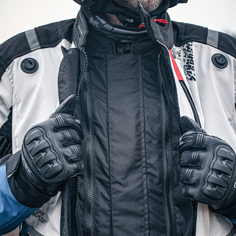 Jakna TROHN sivo plava crna XXL MODEKA