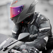 Jakna VALYANT kožna crno bela 54 / XL MODEKA