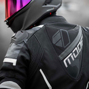 Jakna VALYANT kožna crno bela 54 / XL MODEKA