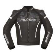 Jakna VALYANT kožna crno bela 54 / XL MODEKA