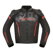 Jakna VALYANT kožna crno crvena 52 / L MODEKA