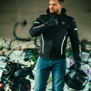 Jakna CLARKE SPORT crno bela XL MODEKA