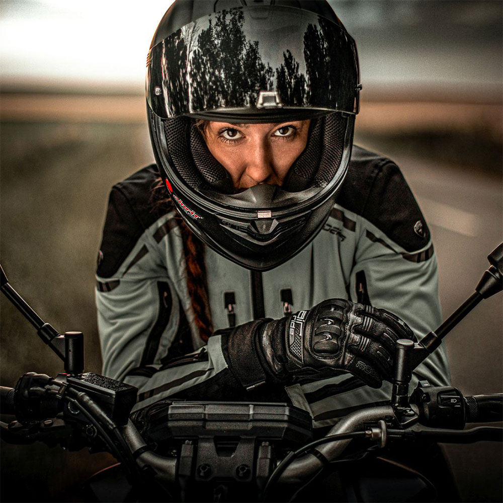 Rukavice kožne letnje AIR RIDE crne 9 L MODEKA