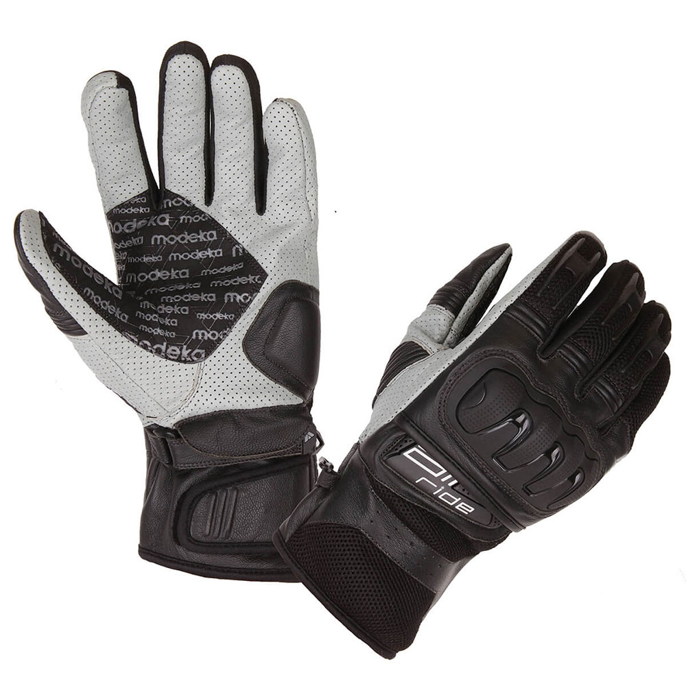 Rukavice kožne letnje AIR RIDE crno sive 10 XL MODEKA