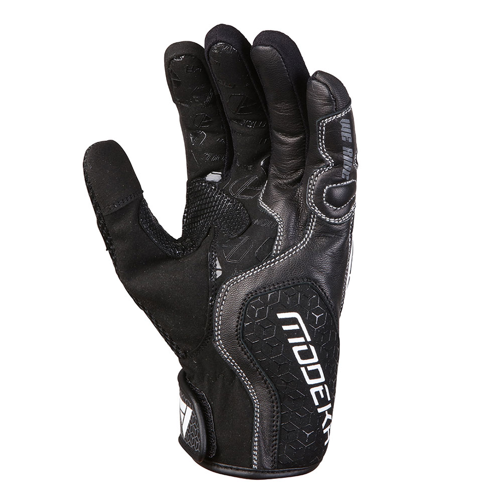 Rukavice DRACON MESH kožne crno bele 9 L MODEKA