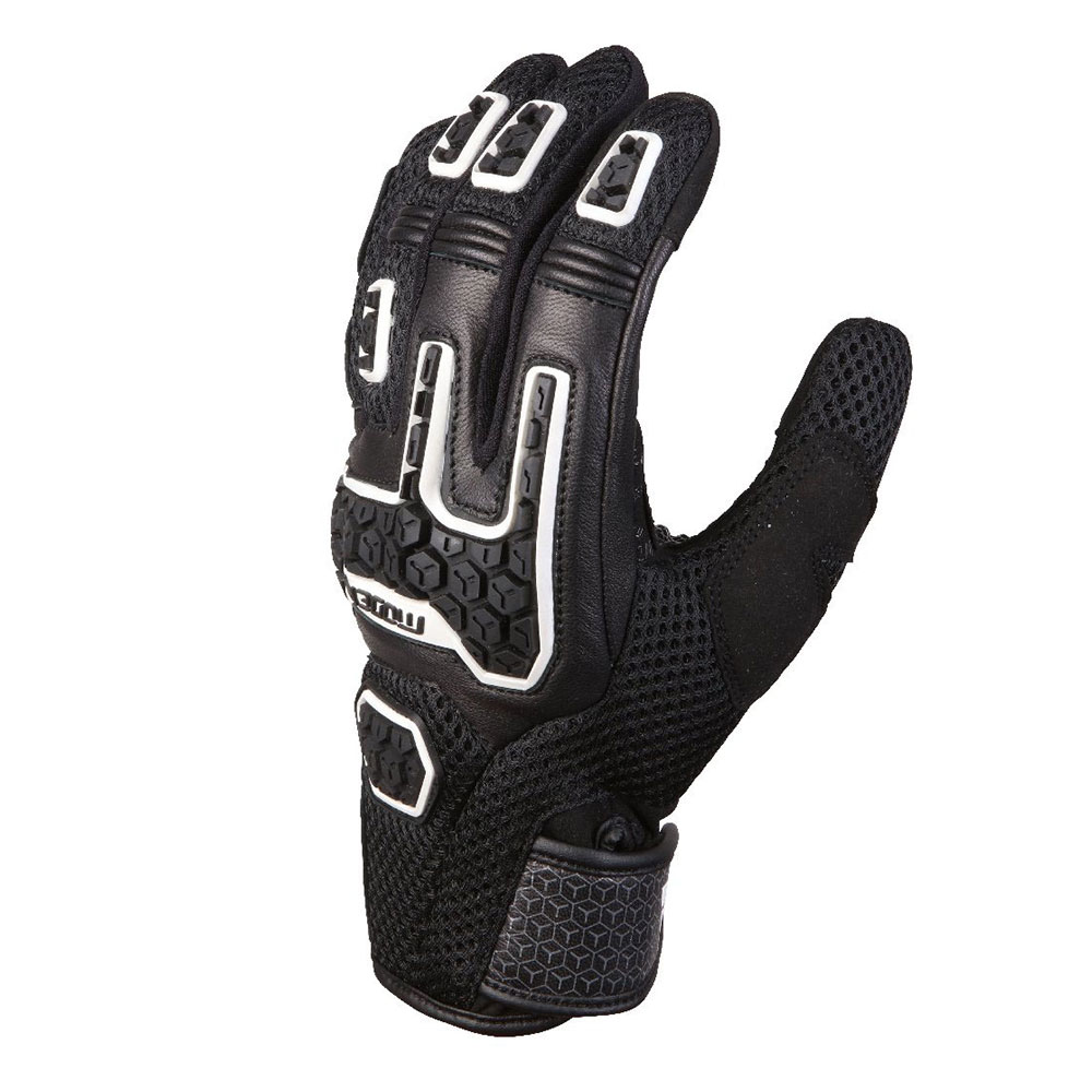 Rukavice DRACON MESH kožne crno bele 13 4XL MODEKA