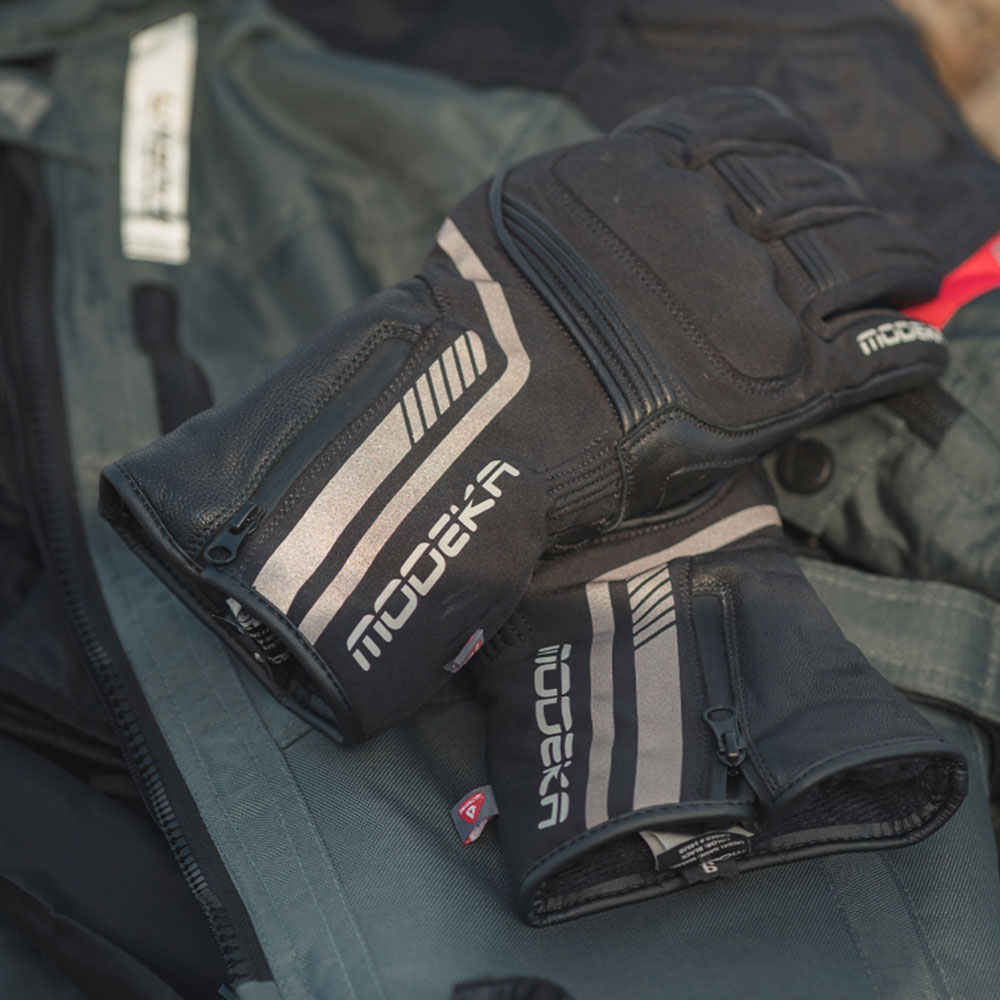 Rukavice MAKARI ženske crne DM MODEKA