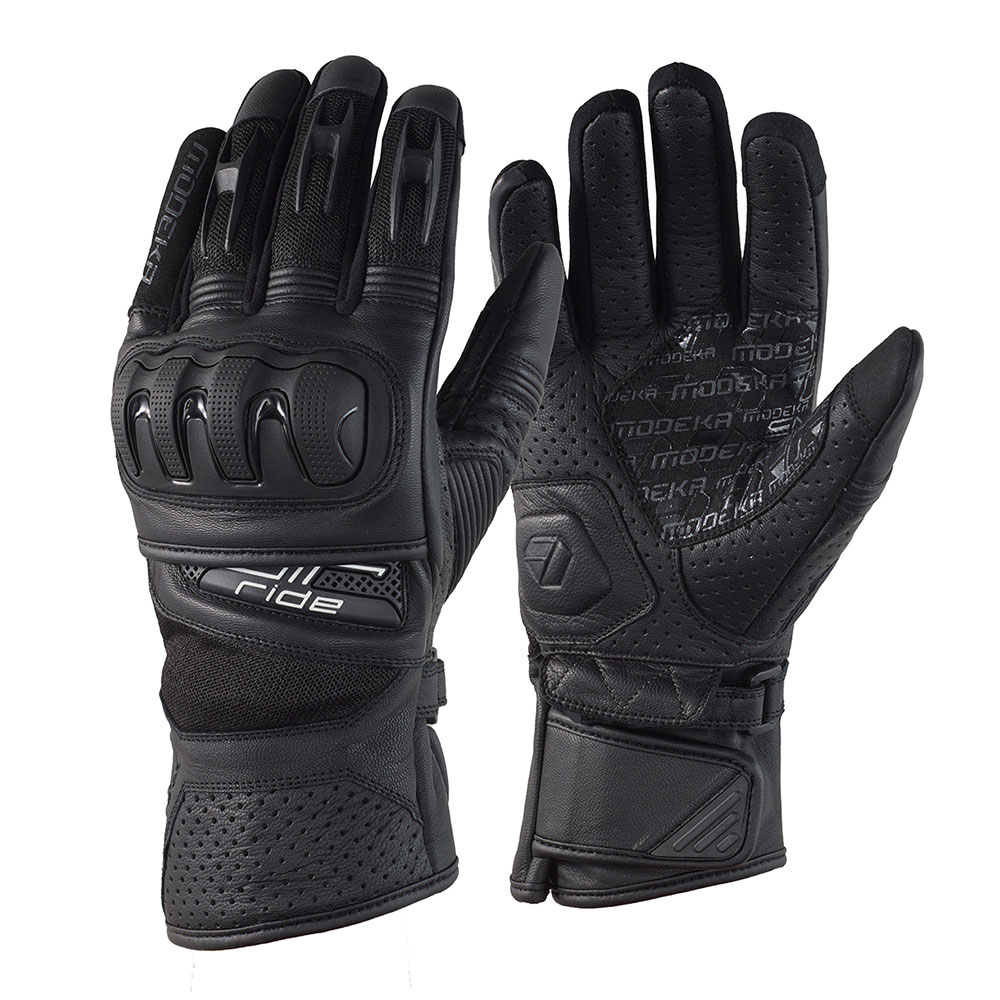 Rukavice kožne letnje AIR RIDE II crne MODEKA
