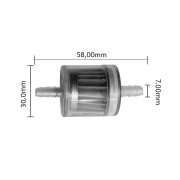 Filter goriva izlaz 7mm okrugli papirni L59mm